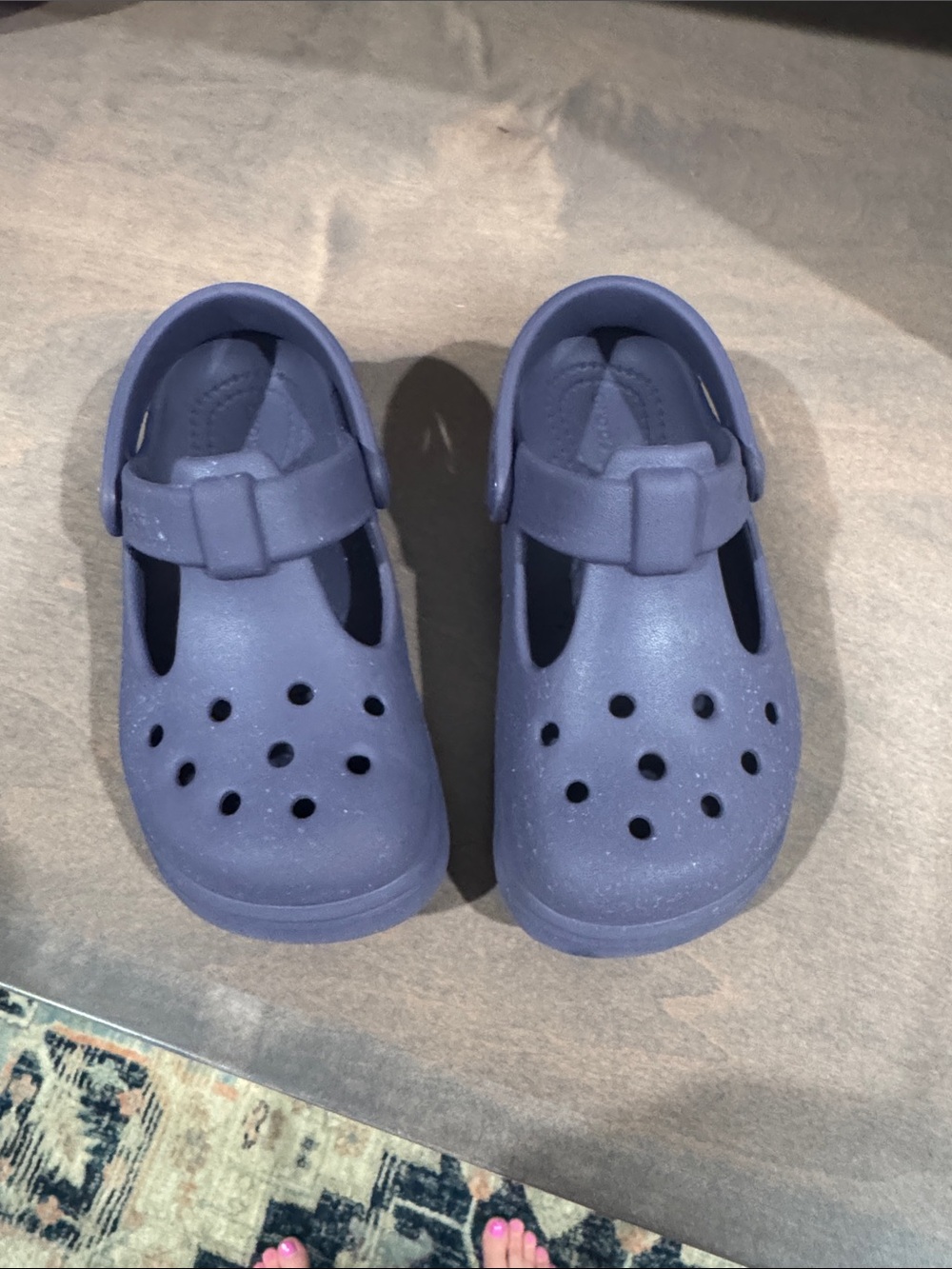 CROCS Kids Purple Mary Jane Clog with Backstrap